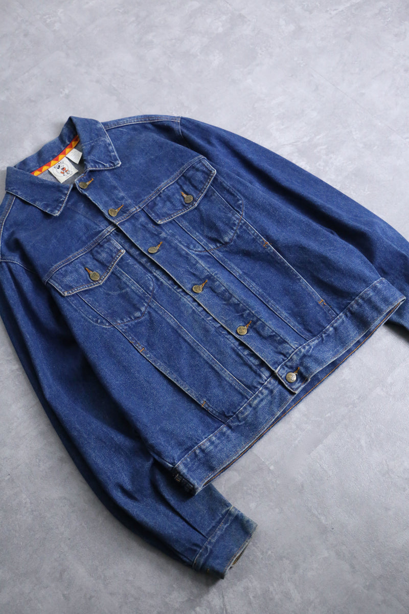 "Mickey Mouse" back design denim jacket