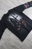 "Re:make" layered graphic L/S tee