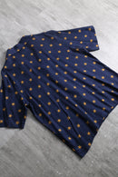 1990s all-over star design open collar shirt