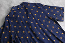 1990s all-over star design open collar shirt