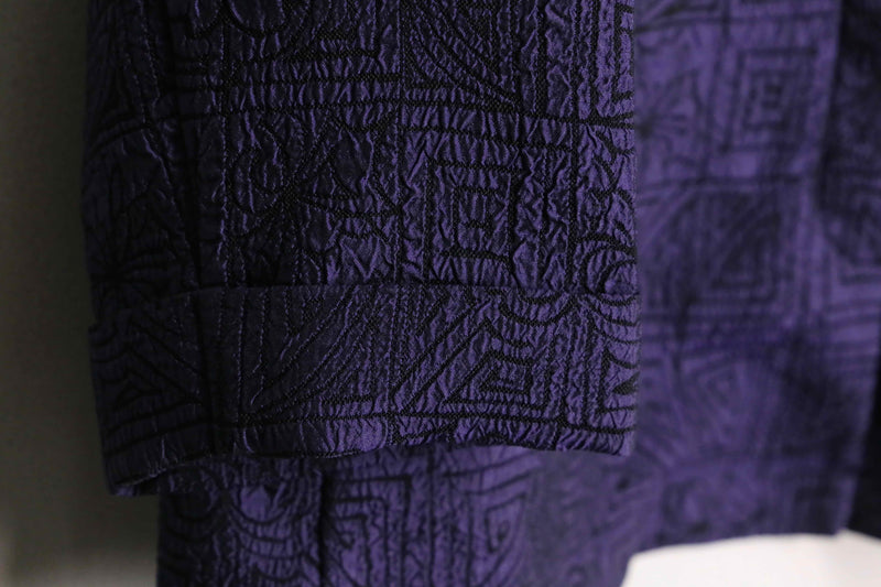 "CHICO'S" mural pattern hiyoku tailoring jacket
