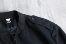 1990s–00s epauletted black blouson jacket