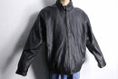 "IZOT Lacoste" black leather single jacket