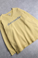 "Abercrombie&Fitch" pale yellow V-neck sweat