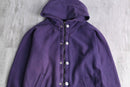 silhouette changes purple tiny double zip hoodie