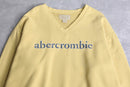"Abercrombie&Fitch" pale yellow V-neck sweat