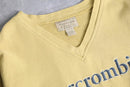 "Abercrombie&Fitch" pale yellow V-neck sweat