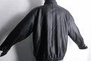 "IZOT Lacoste" black leather single jacket