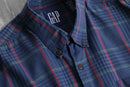 1990s "OLD GAP" cotton plaid shirt