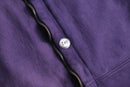 silhouette changes purple tiny double zip hoodie