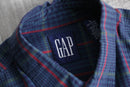 1990s "OLD GAP" cotton plaid shirt