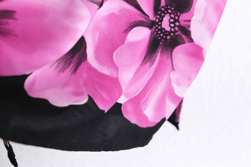 zebra×flower pattern L/S shirt : pink