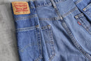 "Re:make" patchwork wide denim shorts