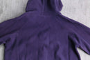 silhouette changes purple tiny double zip hoodie