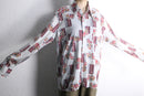 70's  geometric pattern nylon shirt