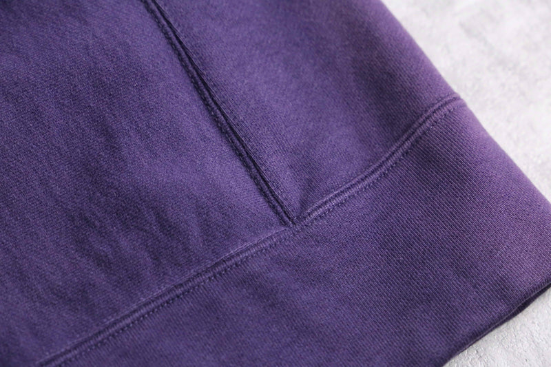 silhouette changes purple tiny double zip hoodie