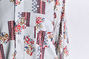 70's  geometric pattern nylon shirt