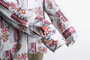 70's  geometric pattern nylon shirt