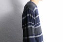 gradation stripe v neck knit