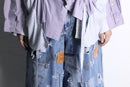 "Re:make" docking gather check shirt