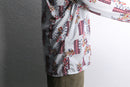 70's  geometric pattern nylon shirt