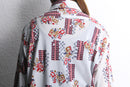 70's  geometric pattern nylon shirt