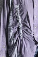 "Re:make" docking gather check shirt