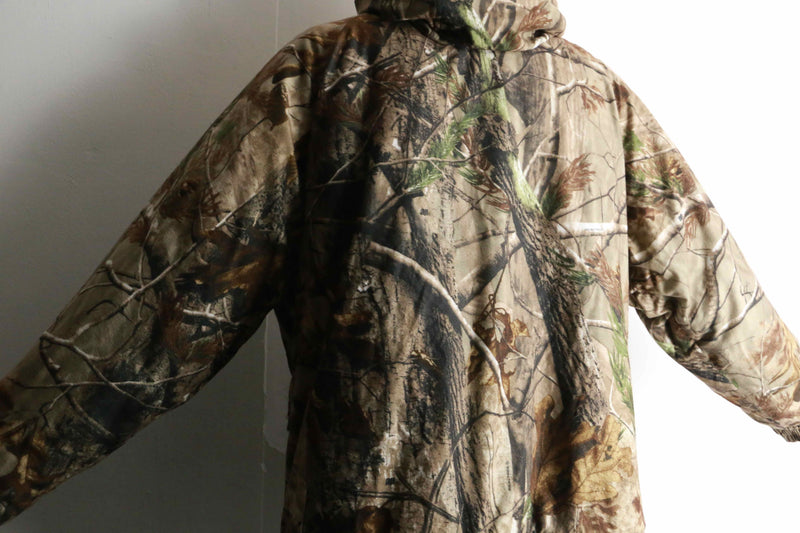 real tree design fleece jacket