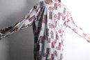 70's  geometric pattern nylon shirt