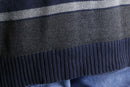 gradation stripe v neck knit