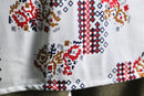 70's  geometric pattern nylon shirt