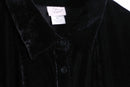 black color loose velours shirt