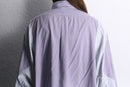"Re:make" docking gather check shirt