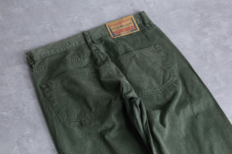 ”DIESEL” fade color 4B wide denim pants