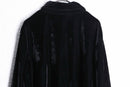 black color loose velours shirt