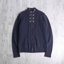 black eyelet gimmick drivers knit