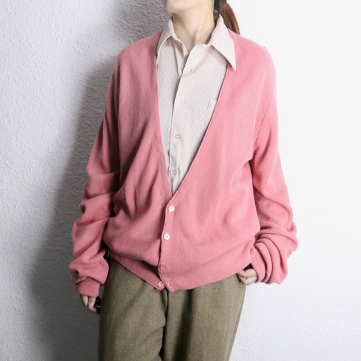 “Christian Dior” pink color knit cardigan