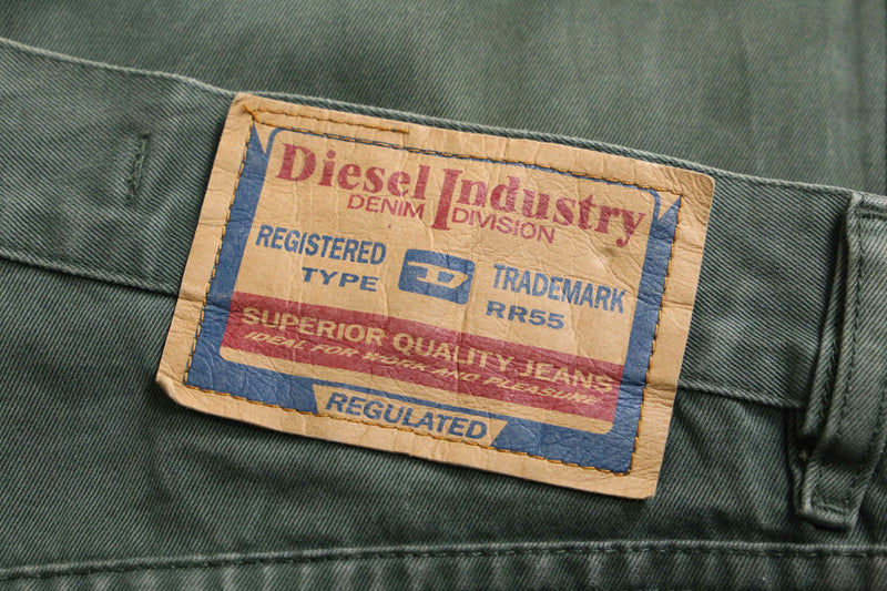 ”DIESEL” fade color 4B wide denim pants