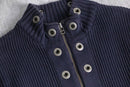 black eyelet gimmick drivers knit