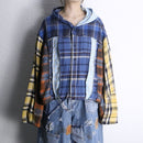 "Re:make" docking check shirt hoodie