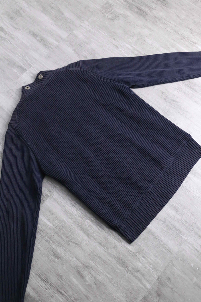 black eyelet gimmick drivers knit