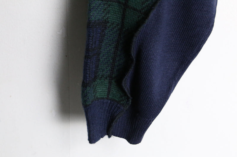 "Re:make" dark tone short length knit