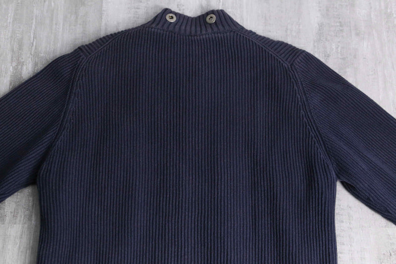 black eyelet gimmick drivers knit