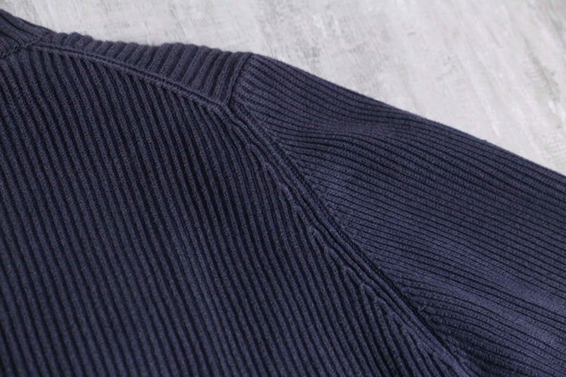 black eyelet gimmick drivers knit