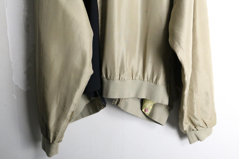 "Re:make" KIMONO mix silk blouson