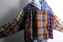 "Re:make" docking check shirt hoodie