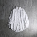 1970s woven pattern BD white shirt