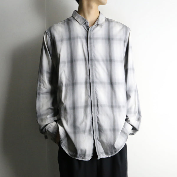 "ARMANI EXCHANGE" ombre check shirt