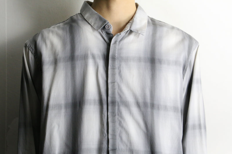 "ARMANI EXCHANGE" ombre check shirt