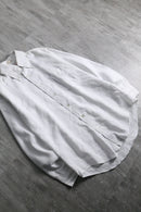 1970s woven pattern BD white shirt